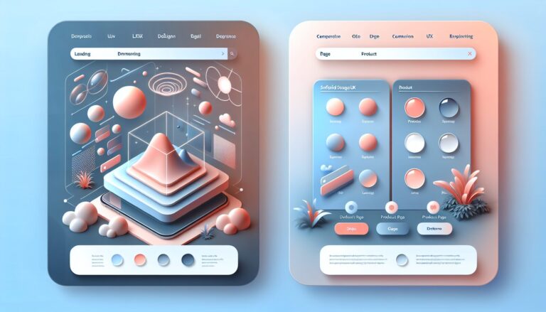 مقایسه اصول UX در طراحی صفحات لندینگ و صفحات محصول