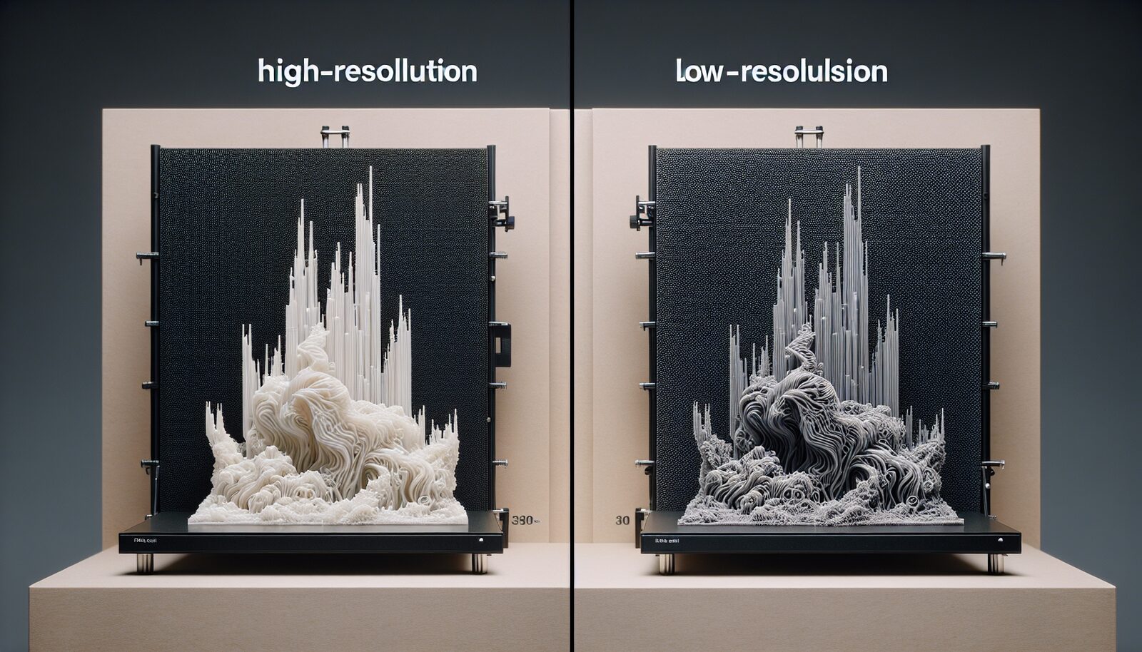 مقایسه رزولوشن‌های مختلف برای خروجی چاپ CMYK دقیق