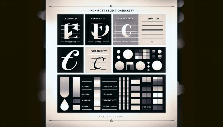 چک‌لیست کاربردی برای انتخاب فونت مناسب در پروژه‌های گرافیکی